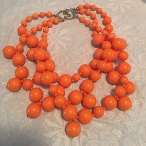 Kenneth Lane 3 stress beads cluster necklace